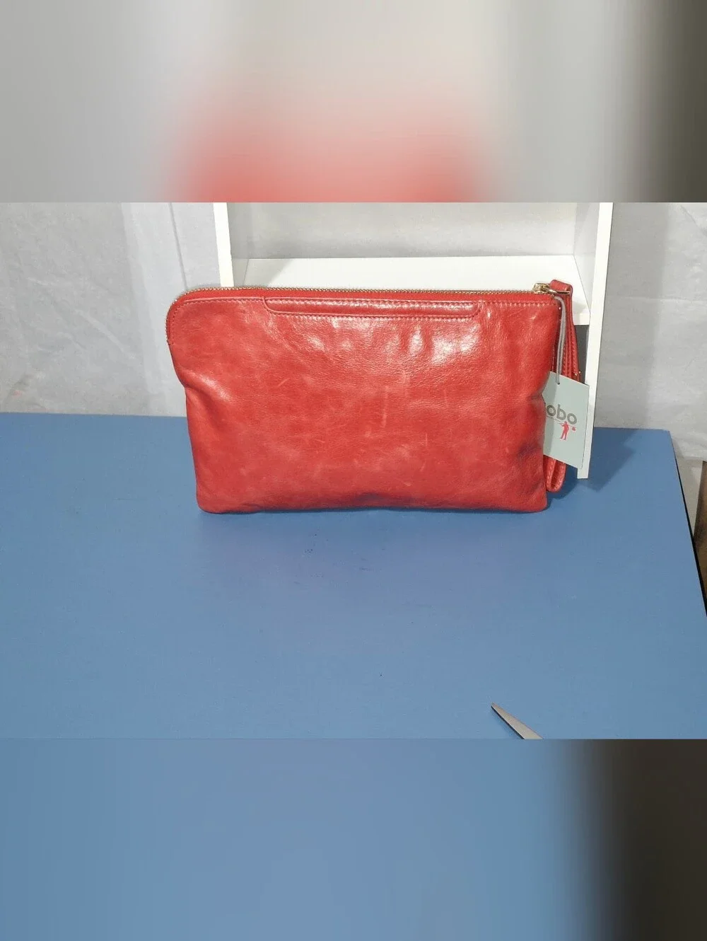 🎆SALE🎆 Vintage HOBO Leather Zip Clutch Wristlet- NWT - Picture 3 of 7